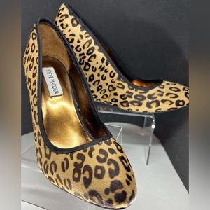 Steve Madden Leopard Print Wedges. Ladies US Size 8.
